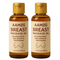 (PACK 2 )AAMZG Herbal Breast Massage Oil – Natural Skin Estrogen Body Oil 100ML