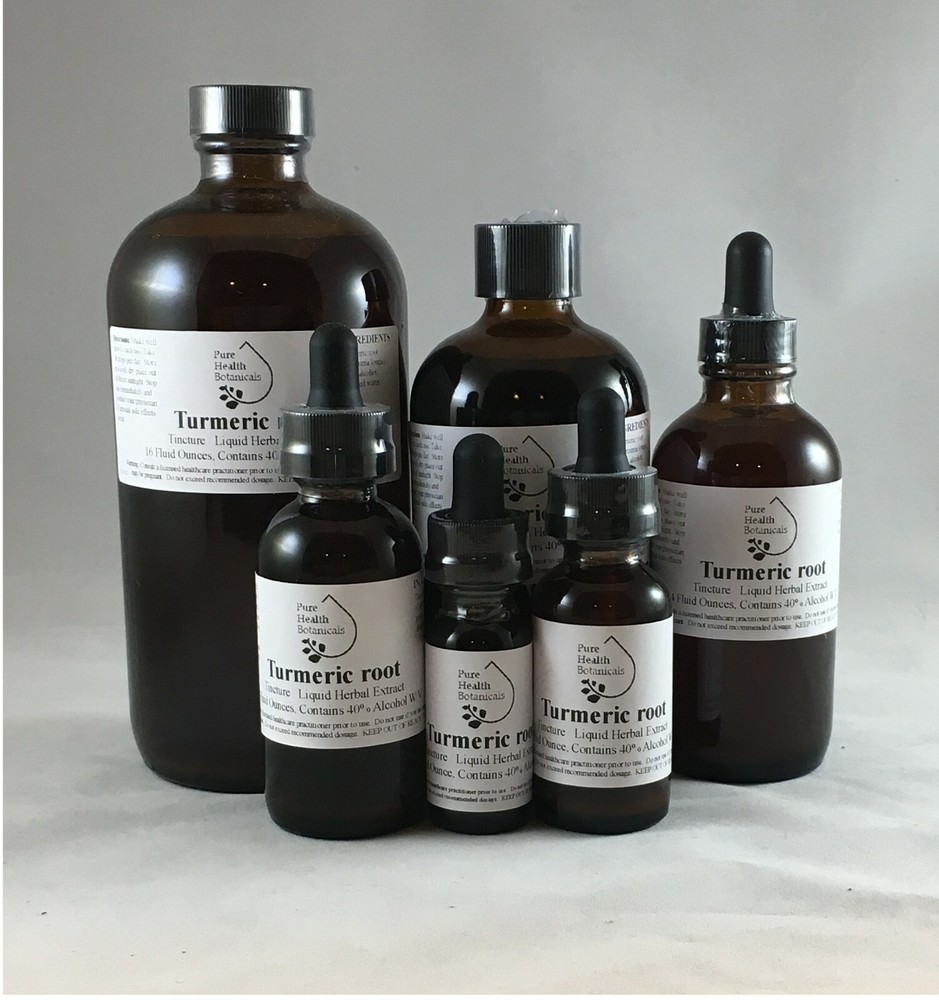 Turmeric Root Tincture / Extract – 1/2oz/ 1oz / 2oz / 4oz / 8oz/ 16oz