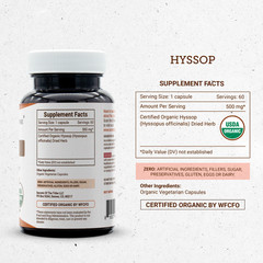 Secrets Of The Tribe Hyssop Capsules, 500 mg