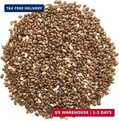 Elan Organic Chia Seeds, 8.8 oz, Natural Raw Black Chia Seeds, Plant-Based, Non-