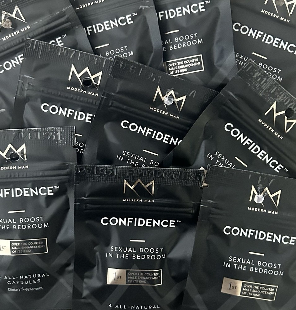CONFIDENCE-Acting Male Performance Natural Supplement, Made In USA 8 Pills