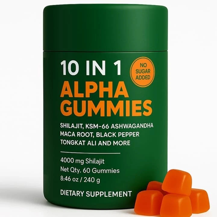 True Alpha Gummies 10 In 1 For Men | 4000mg Himalayan Alpha Shilajit Gummies …