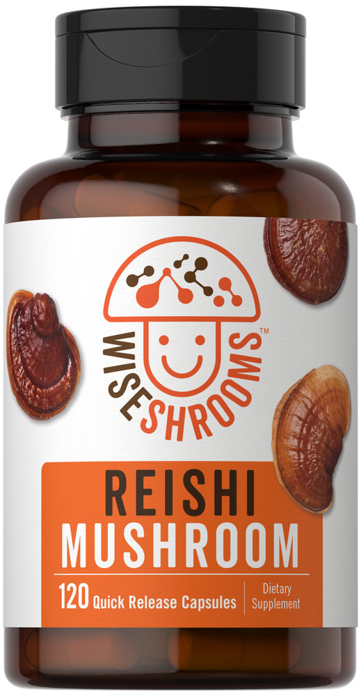 Reishi Mushroom Capsules 5000mg | 120 Count | Non-GMO | by Wiseshrooms