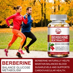 Qty10/60/120 Natural Berberine HCL Extract 1200mg Capsules Blood Sugar Support