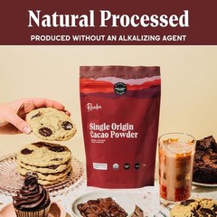 Chocolate Organic Cacao Powder – Unsweetened, Non-Alkalized, Perfect for Baking