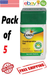 5 X 40 = 200 Tabs Zandu Chandraprabha Vati For Urinary Tract Ailments Free Ship