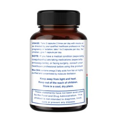 Max DHA Contains EPA ,Supports Healthy Brain,lmproving Memory 130/60/120Softgels