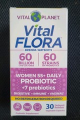 Vital Planet – Flora Women 55+ Daily Shelf Stable 30 Caps Pro/prebiotics Ex.5/26