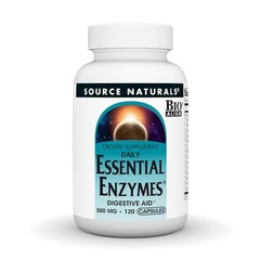 Source Naturals Essential Enzymes 500mg Bio-Aligned 120 Count (Pack of 1)
