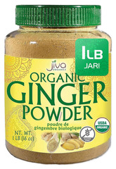 Organic Ginger Root Powder 1 LB Jar – Gluten Free, Non-GMO – for Cooking, Baking