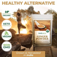 Organic Ginger Powder 16 Oz – Pure, Non-GMO, Allergen-Free Superfood Spice