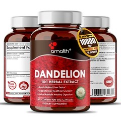 Dandelion Root Taraxacum Officinale 10000mg Capsule – 90 Pills Liver Supplement