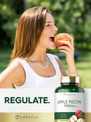 Apple Pectin 1950mg | 150 Capsules | Non-GMO & Gluten Free | by Carlyle