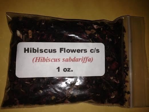 1 oz. Hibiscus Flowers c/s (Hibiscus sabdariffa)