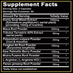 Epimedium Capsules – Male Sexual Duration – Enhanced Stamina – 120 Capsules