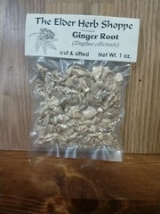 Ginger Root Cut & Sifted 1 oz – Child Safe – The Elder Herb Shoppe