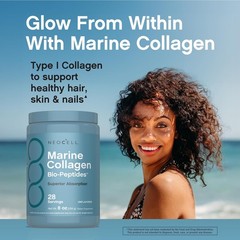 NeoCell Marine Collagen Peptides Powder | 8 oz | Unflavored | Superior Absorptio