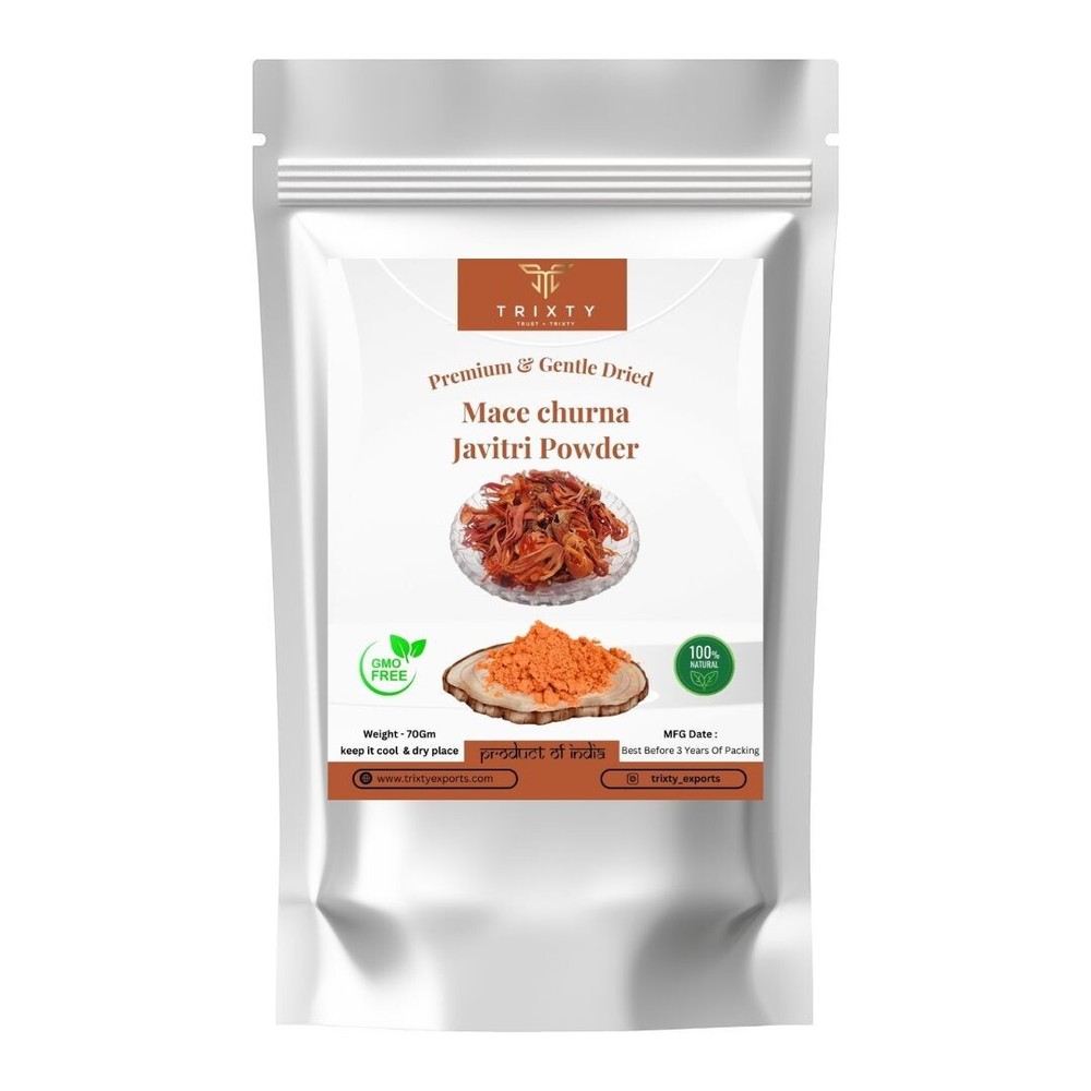 Trixty Javitri Mace Powder Pure Herbal Suppliment 70gm