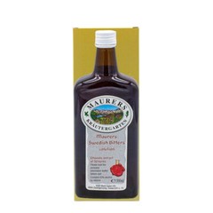 Original Maurers Krautergarten Swedish Bitters with 32 Herbal Extracts 6x500ml