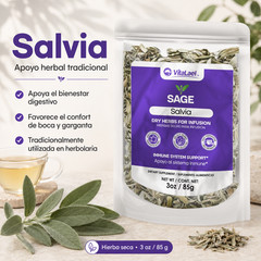 Digestive Support – Sage -Salvia – Herbal Tea Salvia Officinalis Loose Leaf