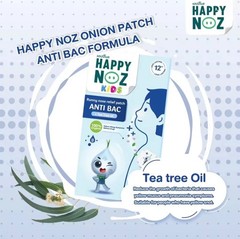 Happy noz Onion Essential Oil Sticker Organic Stuffy Nose (6PCS/Box × 3)