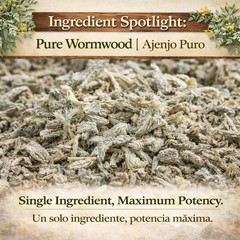 Ajenjo Herbal Tea – 4 oz (113g) – 100% Natural Mexican Herb – Wildcrafted Wormwo