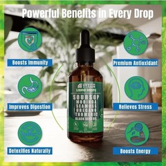 Vyxion Soursop Seamoss Moringa Oregano Turmeric Black Seed Oil – Liquid Drops