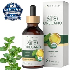 Organic Oil of Oregano 70% Carvacrol Liquid Drops 2 oz | 1 Year Supply