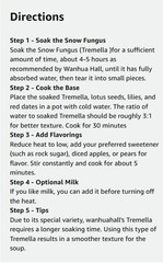 Organic Wood White Ear Mushroom TREMELLA Gluten Free Natural Cough Remedy銀耳