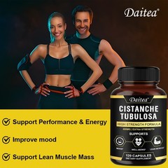 Organic Cistanche Tubulosa High Potency Support Muscle Mass 30/60/120 Capsules