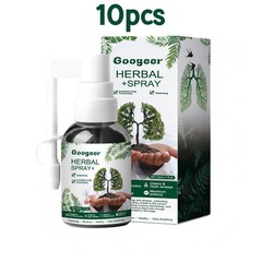 30ml Googeer Herbal Lung Cleanse Spray Oral Relieve Sore Throat Dry Cough Smooth