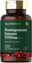 Pomegranate Extract Capsules 3750 mg | 200 Count | by Tahoe Nutritionals