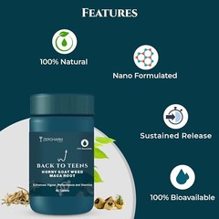 ZEROHARM BACK to TEENS Formulated herbal Tablet (60 Tablets) Free Shipping