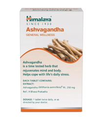 Himalaya Ashwagandha General Wellness Stress Relief, Rejuvenates Mind Body 60Tab