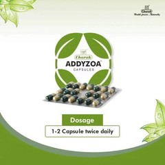 Charak Addyzoa Caps 10 Strips (200 Capsules) | Herbal Reproductive Wellness 2028
