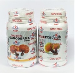 5 Bottles Gano Excel Excellium 90 + 5 Bottles Ganoderma 90 Capsules Reishi USA