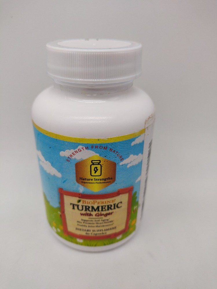 Strength From Nature Turmeric Curcumin with Bioperine & Ginger Exp 12/2025