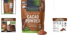 Organic Cacao Powder, 8 oz – Perfect for Baking & Smoothies, Keto-Friendly