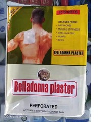 Belladonna Plaster (Set of 10 Plasters) Herbal Pain Relief Patch