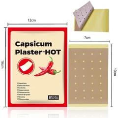 40pcs Capsicum Plaster Hot Muscle Strain Back Pain Relieving Patch Max Strength