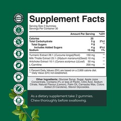 Natures Craft Cleansing Herbal Liver Detox Gummies 60 Count (Pack of 1)