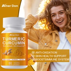 Turmeric Curcumin High Potency 95% 10000mg with Piperine Black Pepper Extract