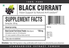Black Currant Extract Powder 25% Anthocyanidins Eye Vision Health Antioxidant