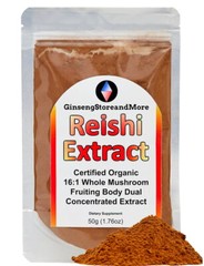 16:1 Reishi Mushroom Dual Extract from Real Mushrooms by Nammex Duanwood AAA 灵芝