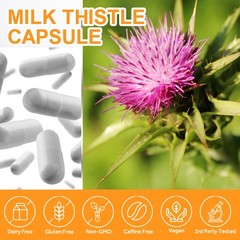 Double Strength Liver Supplement with Dandelion Non-GMO Vegan 30/60/120 Capsules