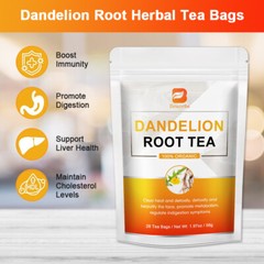 Dandelion Root Tea Bags Organic Tea Bags Support Liver Digestion Health 28Counts