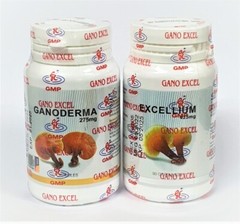 1 SET of 1 x Gano Excellium 90 + 1 x Ganoderma Lucidum 90 Capsules Lingzhi USA