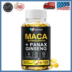 Maca Root Extract Stamina | Libido | Mood | Energy For Men & Women 120 Pills