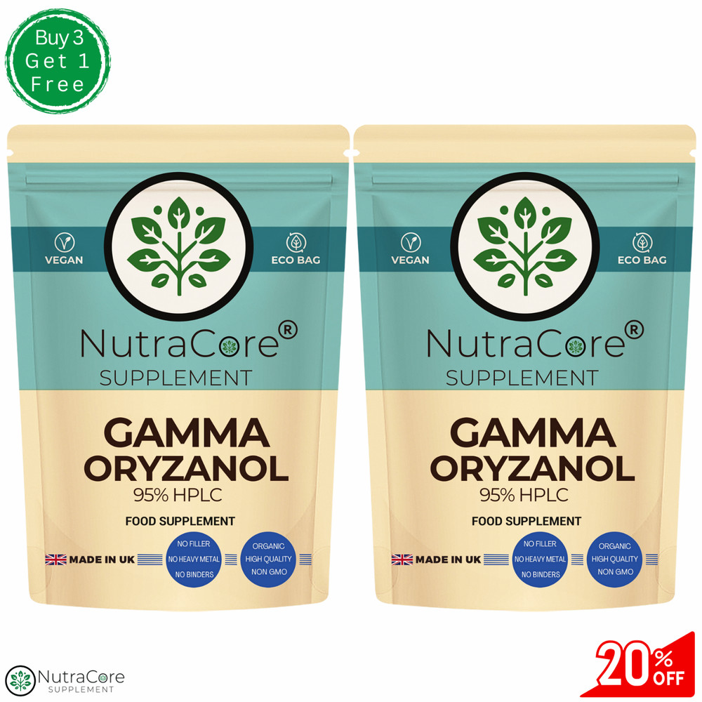 Gamma Oryzanol Capsules 500 mg (96.5% HPLC)-Athletic&Cholesterol Support-180Caps