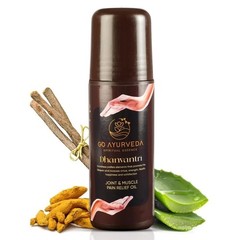 Go Ayurveda Dhanvantri Pain Relief Oil Roll On 80ml Each Pack Of 3 O110